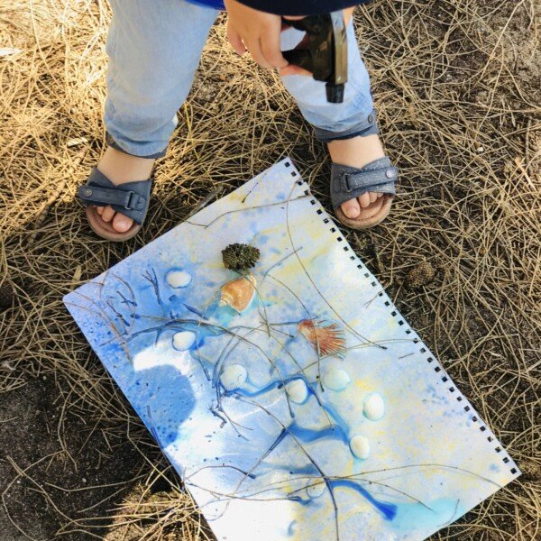 Seaford Beach Play (17th Jan) ~ Spray Art, Sand, Sun & Water Play!