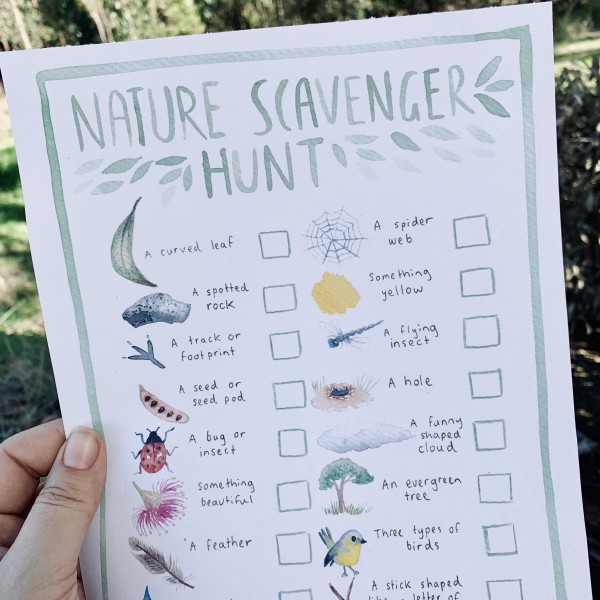 Australian Nature Scavenger Hunt Printable